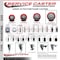 Service Caster 5'' Red Poly Wheel Swivel 7/16'' Grip Ring Stem Caster Set 2 Brakes, 4PK SCC-GR20S514-PPUB-RED-PLB-716138-2S2 - alternate 4